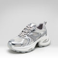 Zapatillas deportivas de malla con suela gruesa y estilo