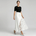 Elegante falda midi ajustada