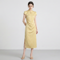 Vestido Cheongsam de satén