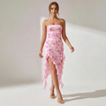 Vestido de moda sin tirantes