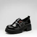 mocasines de charol