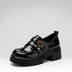 mocasines de charol