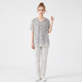 Top de jacquard de encaje