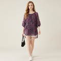 Camisa holgada con estampado floral