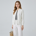 Abrigo jacquard holgado y elegante