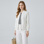 Abrigo jacquard holgado y elegante