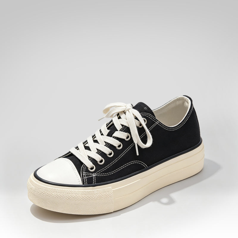 Trendy retro canvas sneakers