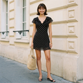 vestido de moda de lunares
