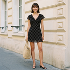 vestido de moda de lunares
