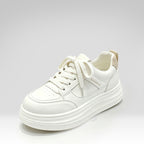 Zapatillas blancas informales con plataforma