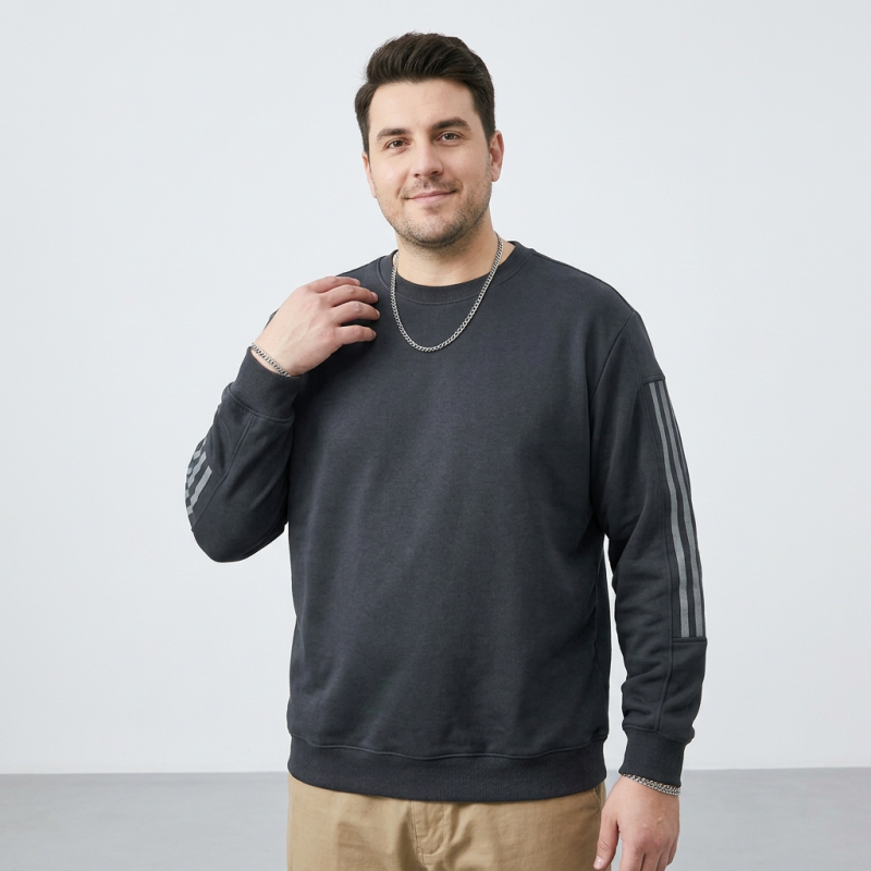 Sudadera retro a rayas