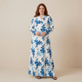 Vestido largo estampado elegante y deslumbrante para vacaciones