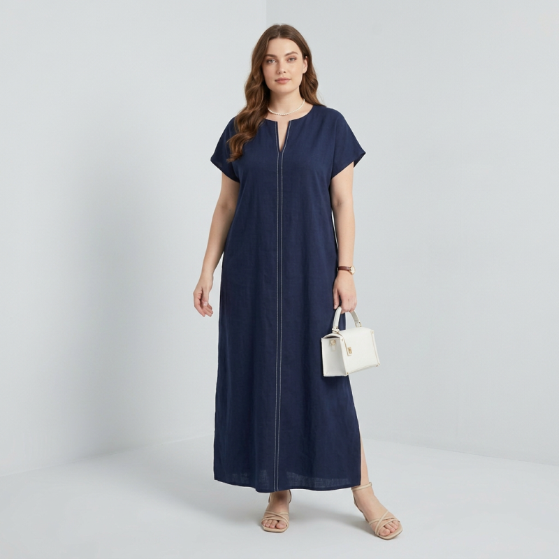 Vestido holgado de talla grande