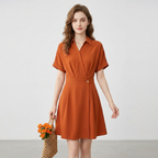 vestido camisero de color liso