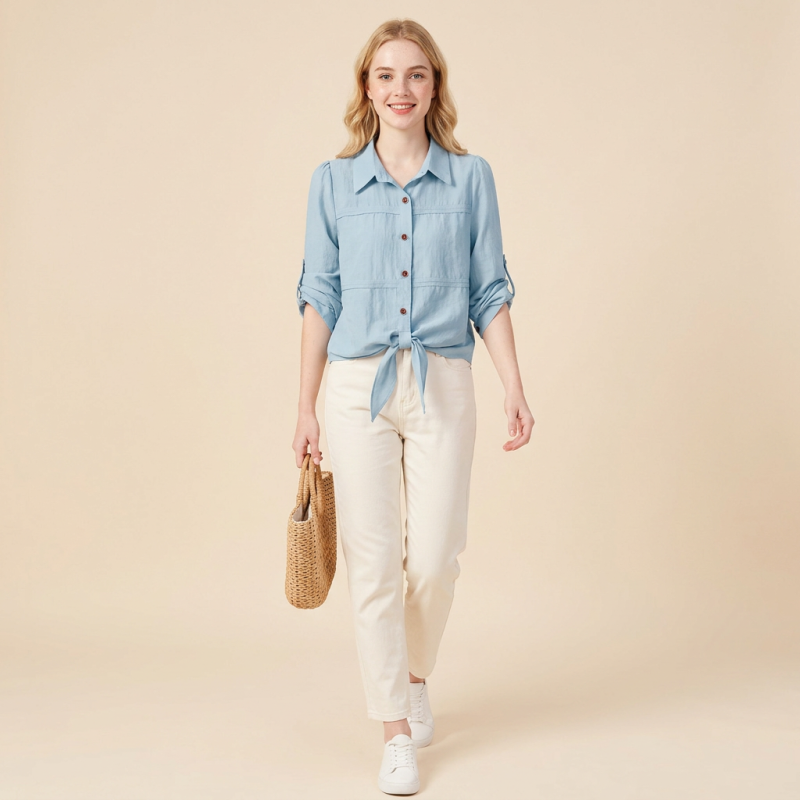 Camisa elegante con cuello