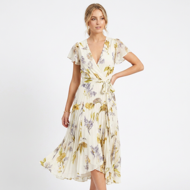 Elegante vestido floral