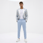 Traje de moda estampado
