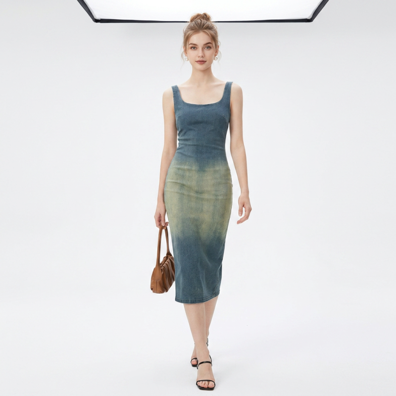 Vestido chaleco vaquero