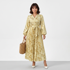 Elegante vestido plisado