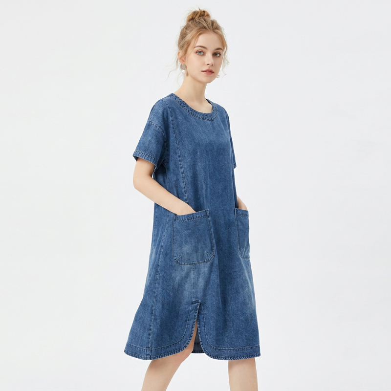 vestido holgado al estilo coreano