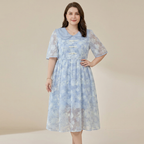 Vestido juvenil con estampado floral