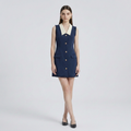 vestido corto sin mangas