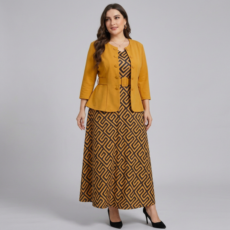 Traje elegante para ir al trabajo