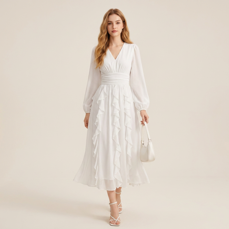 elegante vestido francés