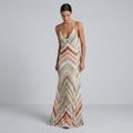 vestido ajustado estampado