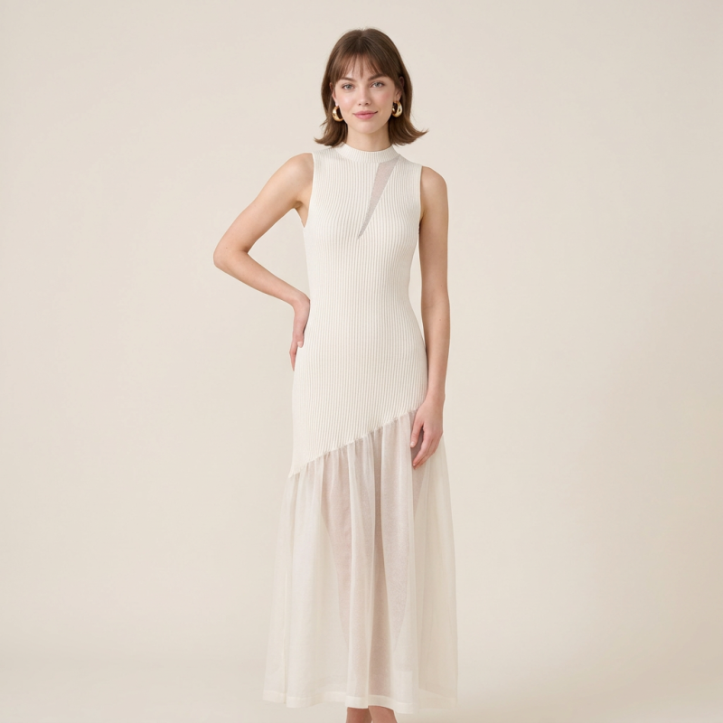 Vestido de estilo francés para mujeres maduras