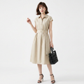 vestido camisero de estilo francés