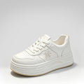 Zapatillas blancas casuales con plataforma