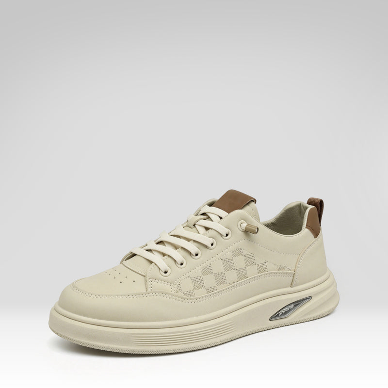 Zapatos casuales de plataforma de cuero