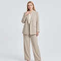 Chaqueta de traje holgada de talla grande