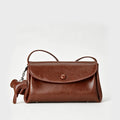 Bolso bandolera de piel encerada con aceite