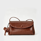 Bolso bandolera de piel encerada con aceite