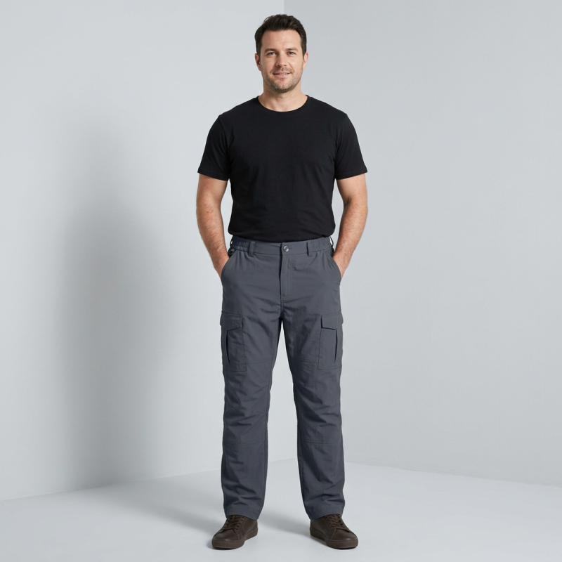 Pantalones cargo con múltiples bolsillos