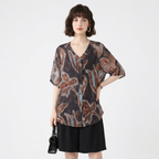 Camisa con estampado retro
