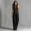 Elegante mono de pierna ancha