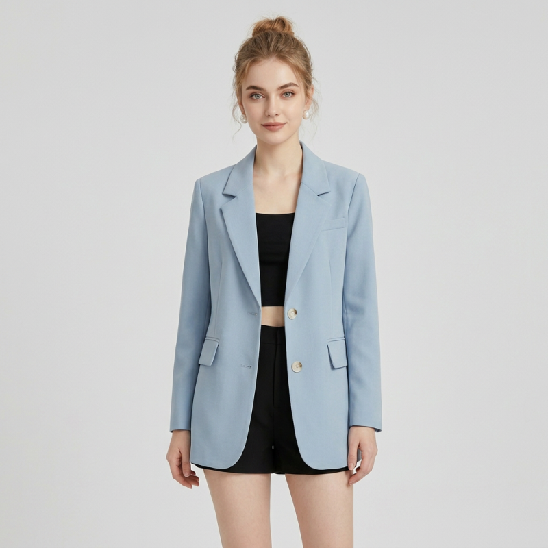 Chaqueta informal holgada de estilo coreano