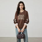 Sudadera de dos piezas con estampado de retazos