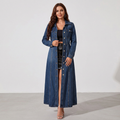 vestido cárdigan vaquero
