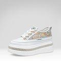 Zapatillas con plataforma y lentejuelas
