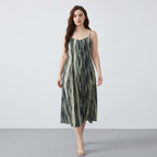 Vestido lencero con estampado degradado