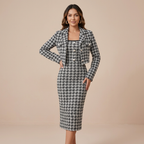Traje de tweed de lujo asequible
