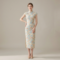 Vestido Cheongsam de fresa