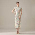Vestido Cheongsam de fresa