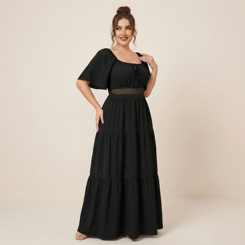 Elegante vestido de talla grande