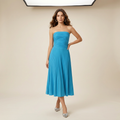 vestido sin tirantes