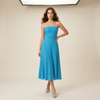 vestido sin tirantes